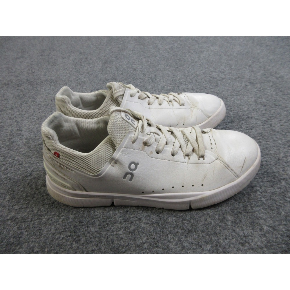 On Running The Roger Shoes Mens Size 8 CloudTec Swiss Tennis Leather Sneakers